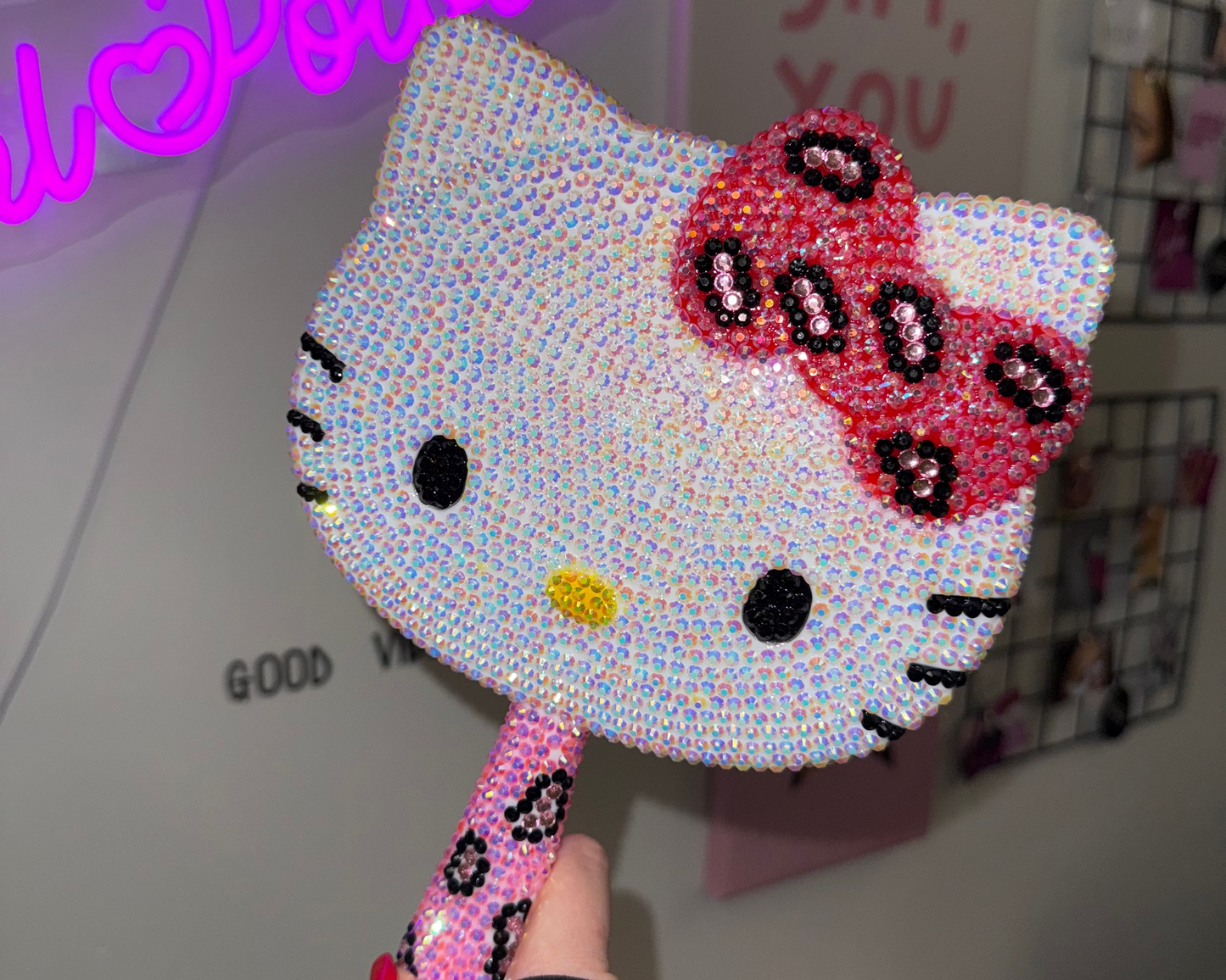 Pink Bling out “Hello Kitty” Mirror