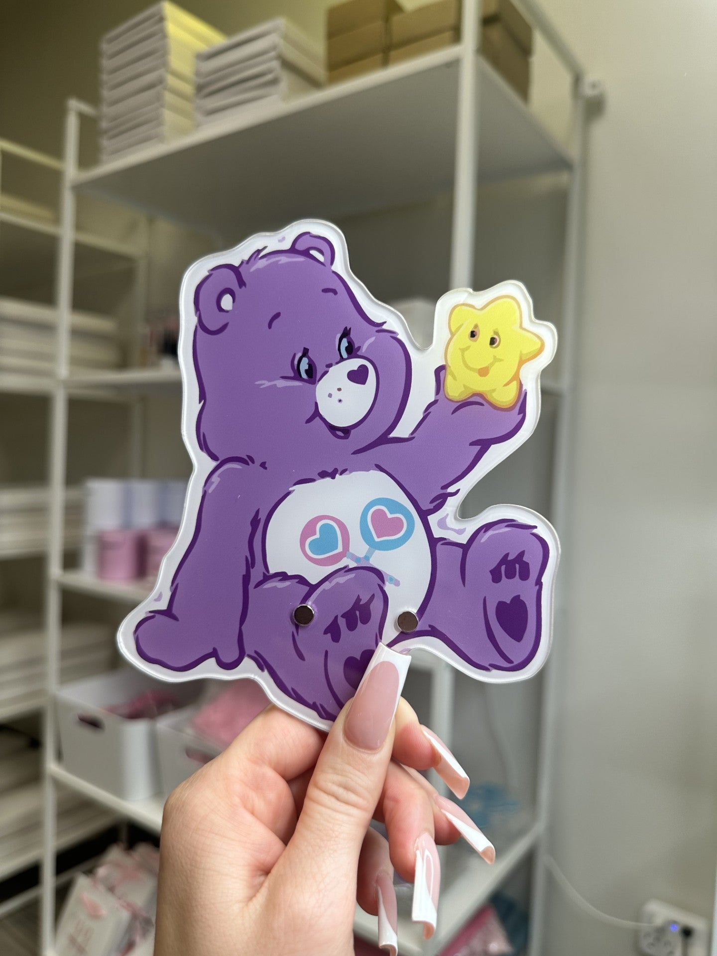 Blue,Pink and Purple Care Bear